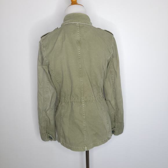 Madewell Outbound Utility Jacket Army Green Button Front Women XS - Picture 4 of 14